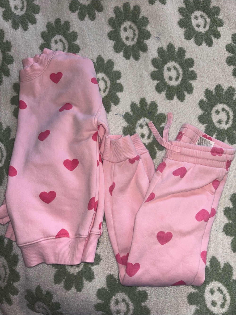 H&M Pink Heart Print Matching Set - Picture 1 of 8
